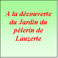 Zone de Texte: A la dcouverte du Jardin du plerin de Lauzerte

